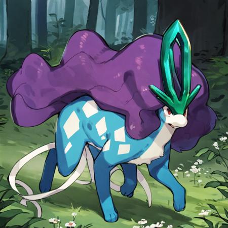 04914-1778583828-(feral_1.2),(suicune_1.3),thin,hi res,soft shading,good anatomy,two white ribbons_0.6,cinematic lighting,by woolrool,crayon _(ar.png